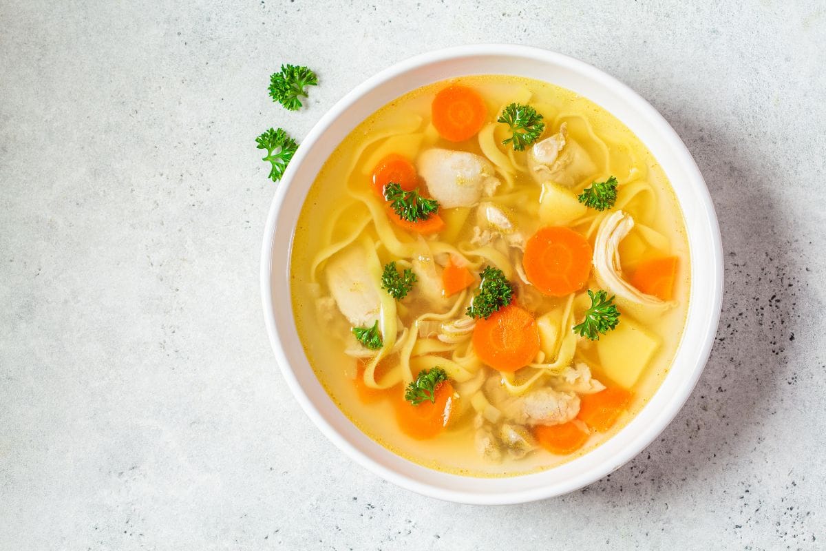 Leftover Rotisserie Chicken Soup