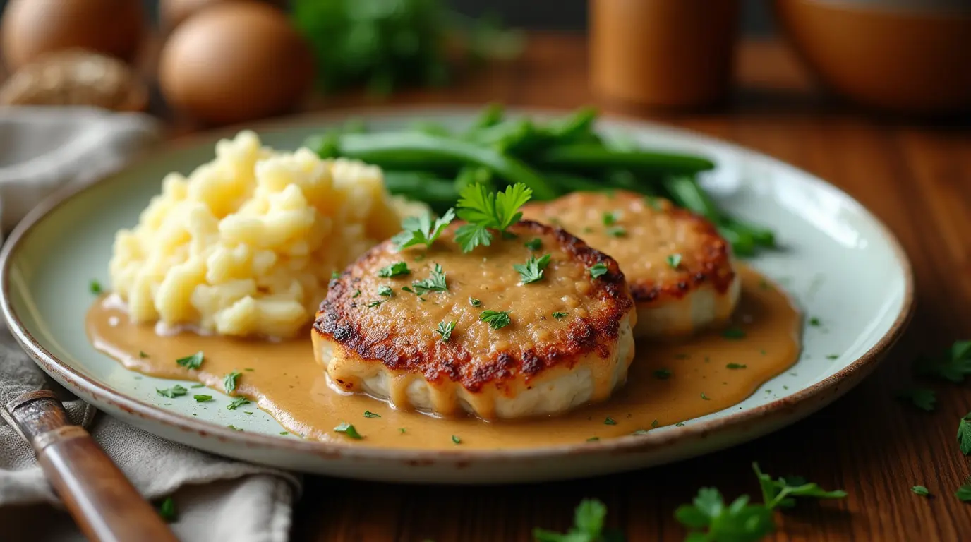 Pork Cutlets with Gravy