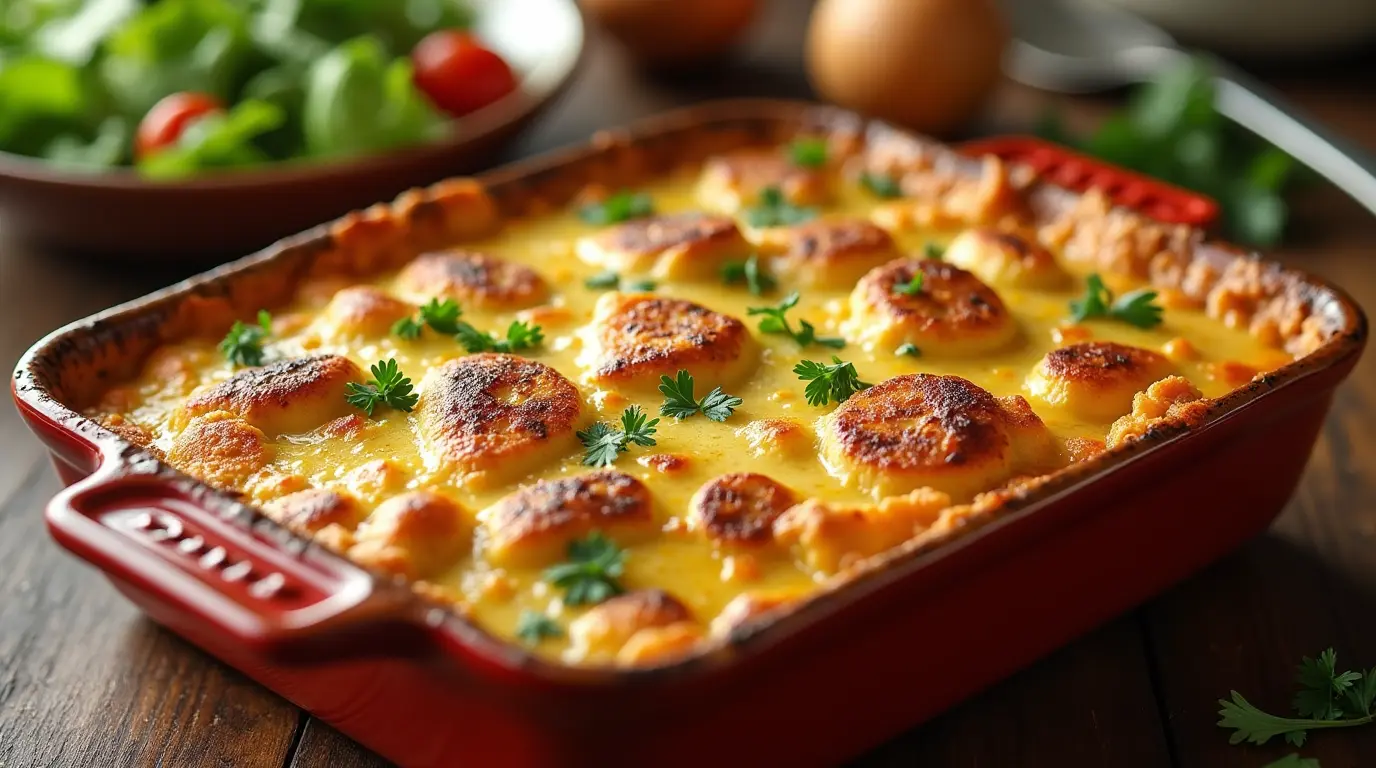 Leftover Rotisserie Chicken Casserole
