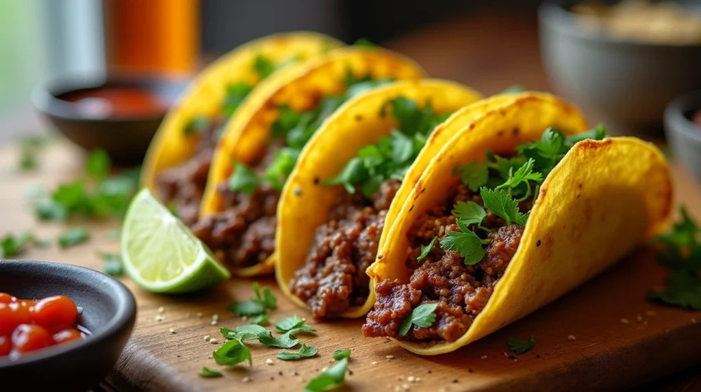 Ground Beef Bulgogi Tacos