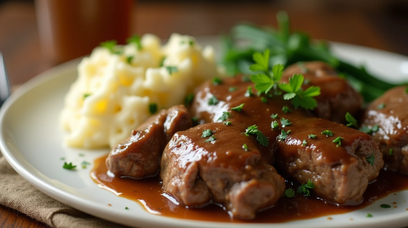 Crock Pot Smothered Cube Steak
